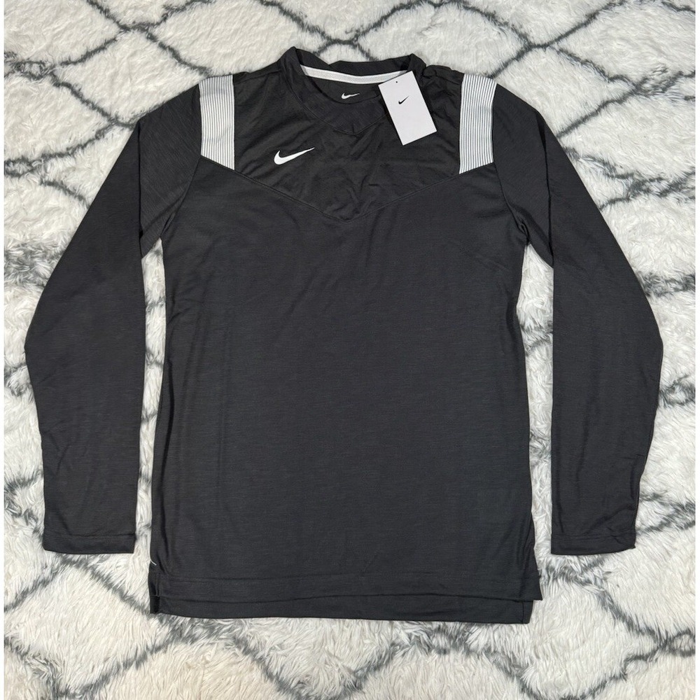 NIKE Dri-FIT Sideline Player Football Pullover Gray Men's M *NEW* DJ5118-060 $60